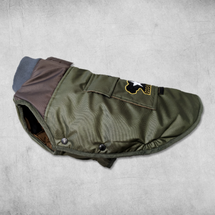 Military Bomber Jacket for French Bulldogs