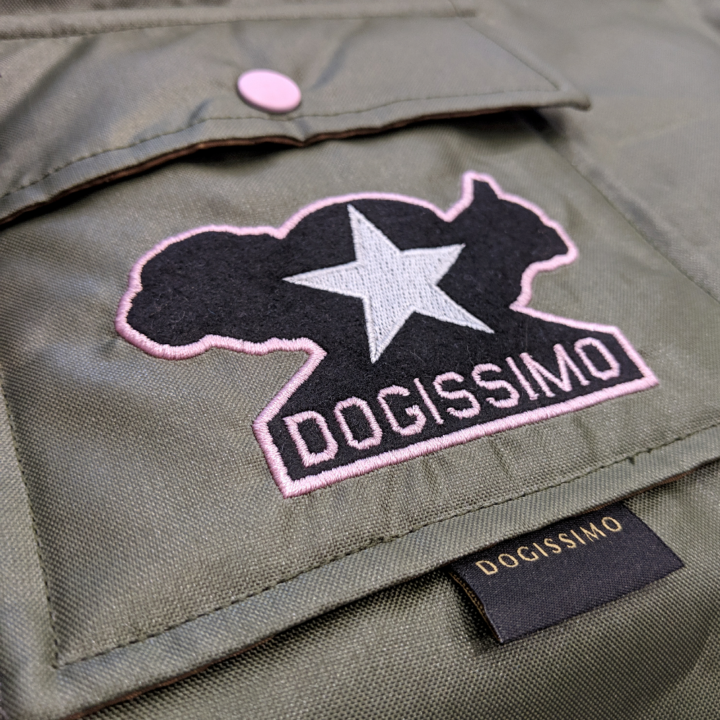 Pink Trim Military Bomber Jacket for French Bulldogs