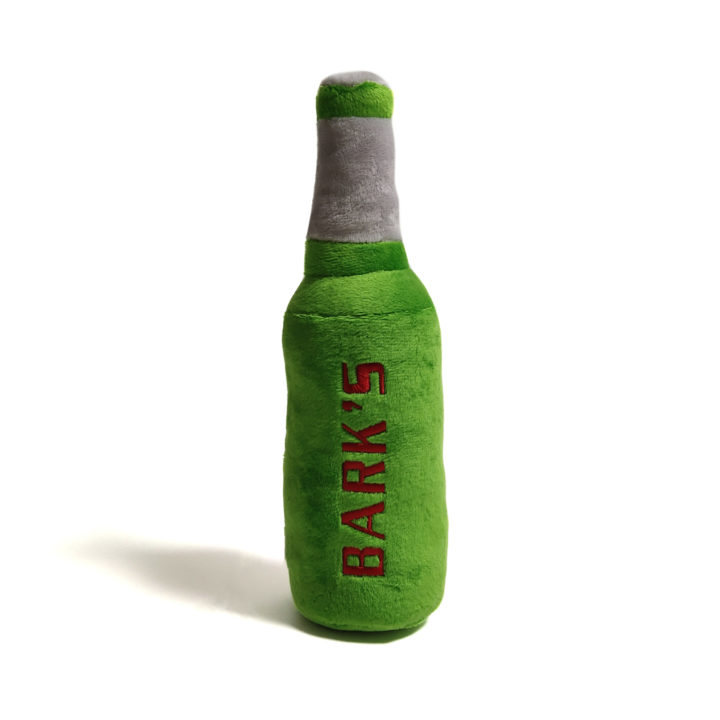 Bark's Beer Bottle Plush Dog Toy